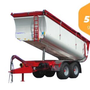 Remorca basculanta, cu axa tandem Bicchi model BDT 14 tone