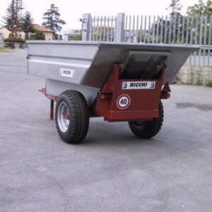 Remorca viticola ingusta de inox Bicchi model BM15 ST, 4 tone