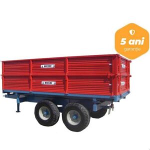 Remorca agricola cu ax tandem Bicchi B502L/TA-P2, 10 tone, franare pneumatica