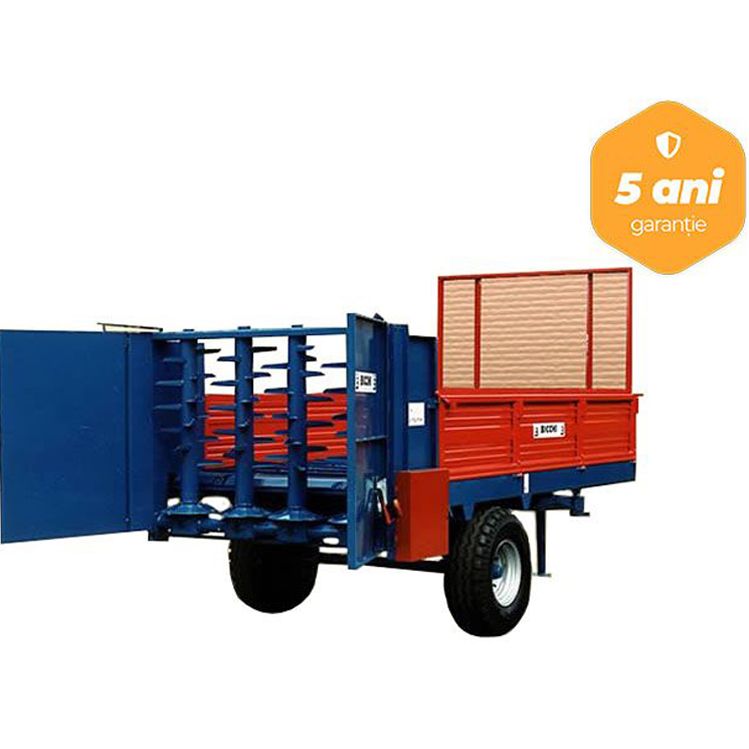 Remorca imprastiat gunoi Bicchi model BSV30-P, 5 Tone, franare pneumatica