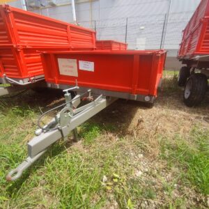 Remorca monoaxa Bicchi model B125P cu franare hidraulica, produs nou, stoc Ploiesti, matricola 2021