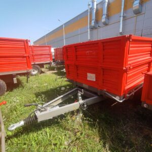 Remorca agricola monoax Bicchi cu franare pneumatica, basculabila pe 3 parti, model BRT225, 3.5 tone, produs nou, stoc Ploiesti, matricola 2021